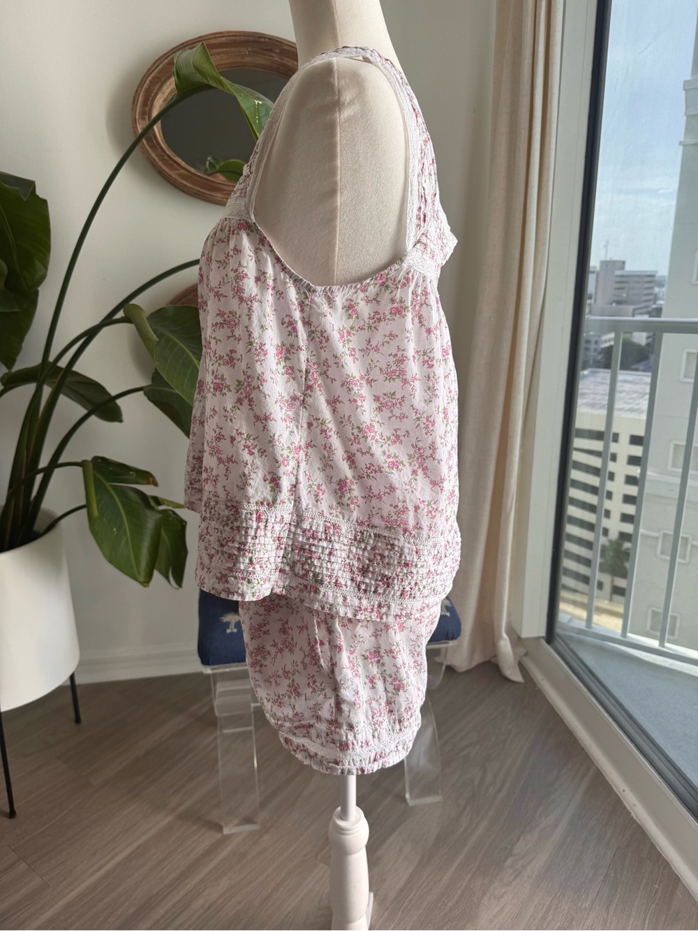 Rachel Ashwell Floral Pink Cotton Sleep Set -size MπΈprice reduced and FIRMπΈ - Picture 4 of 10